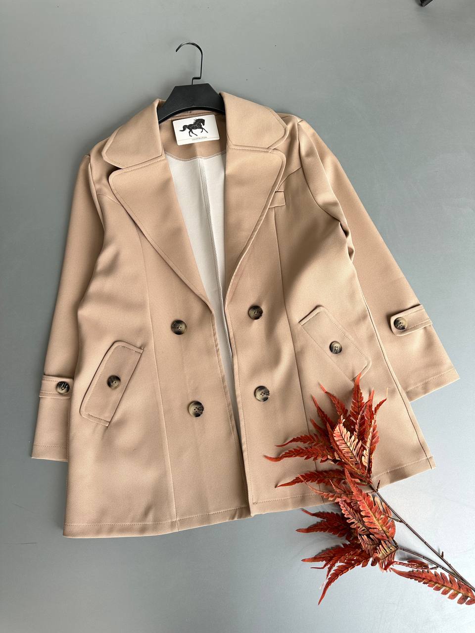 بارانی کتان کج راه زنانه