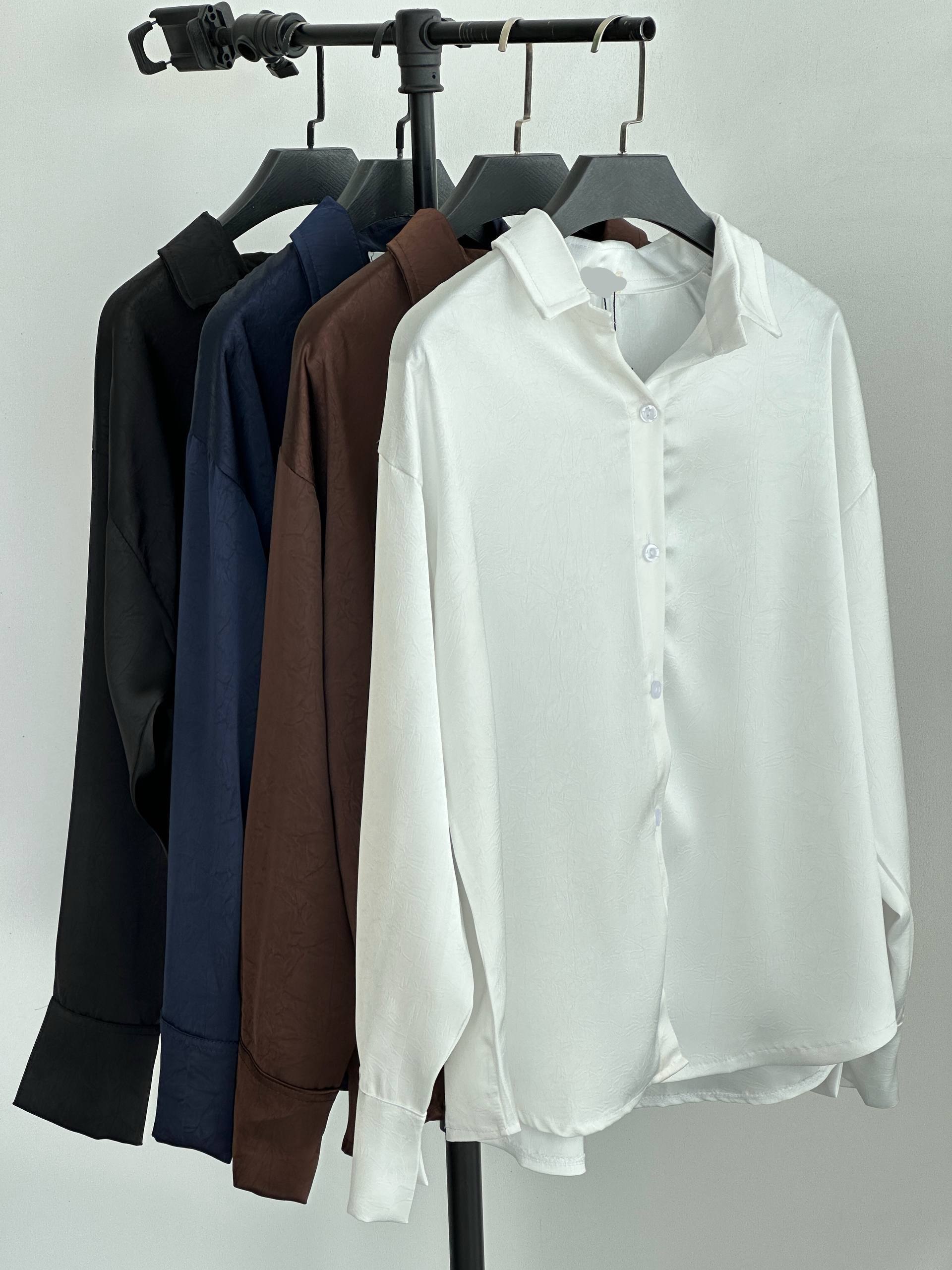 شومیز ساتن طرح دار