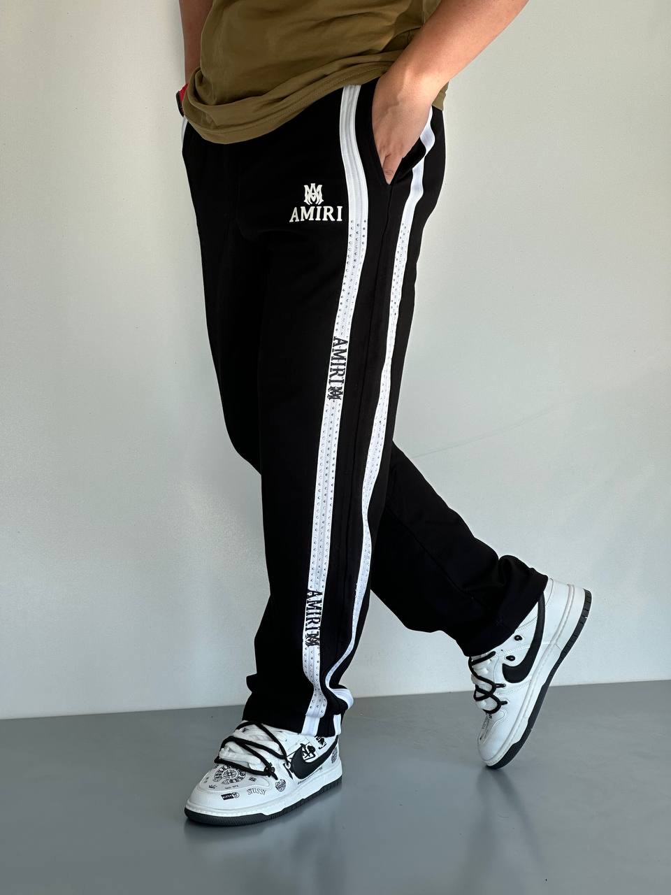 شلوار بغل نگین AMIRI مردانه