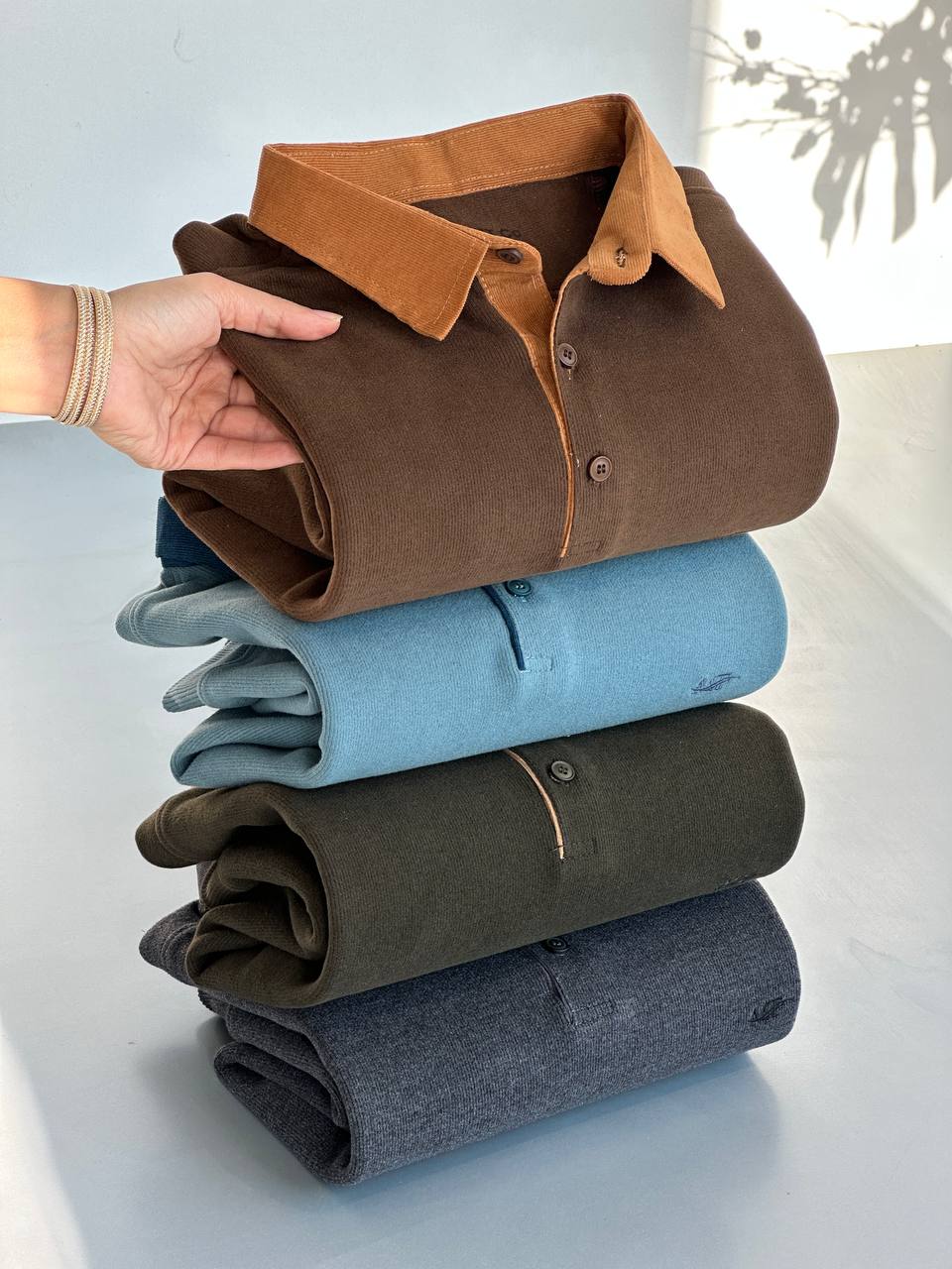 بلوز سلانیک یقه دار مردانه MT 