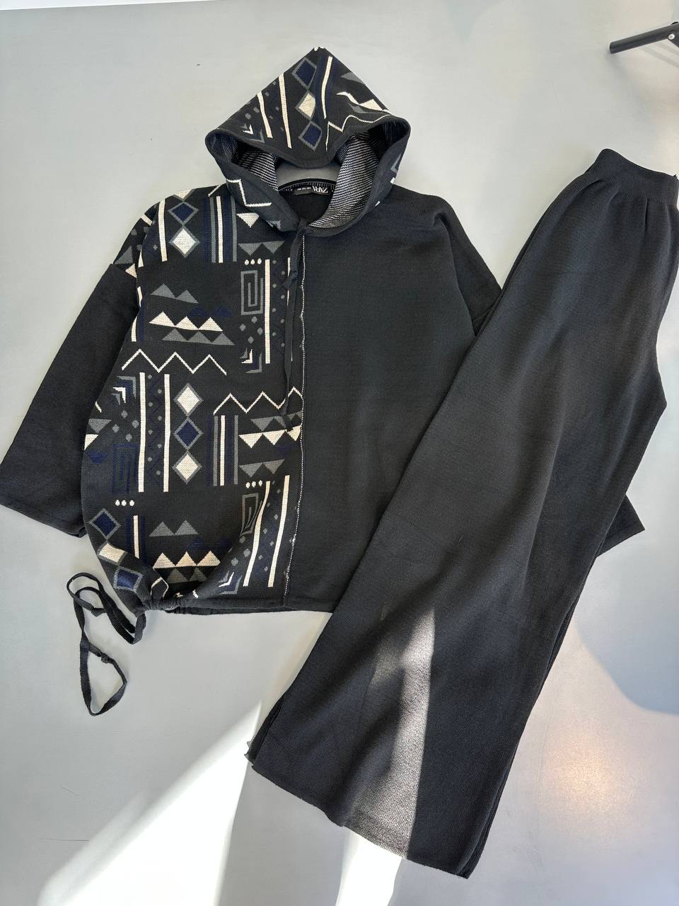 ست هودی شلوار بافت