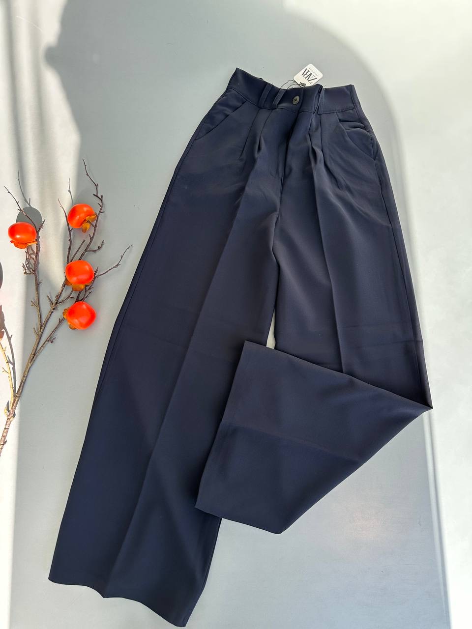 شلوار شافل زنانه سرمه ای سیر