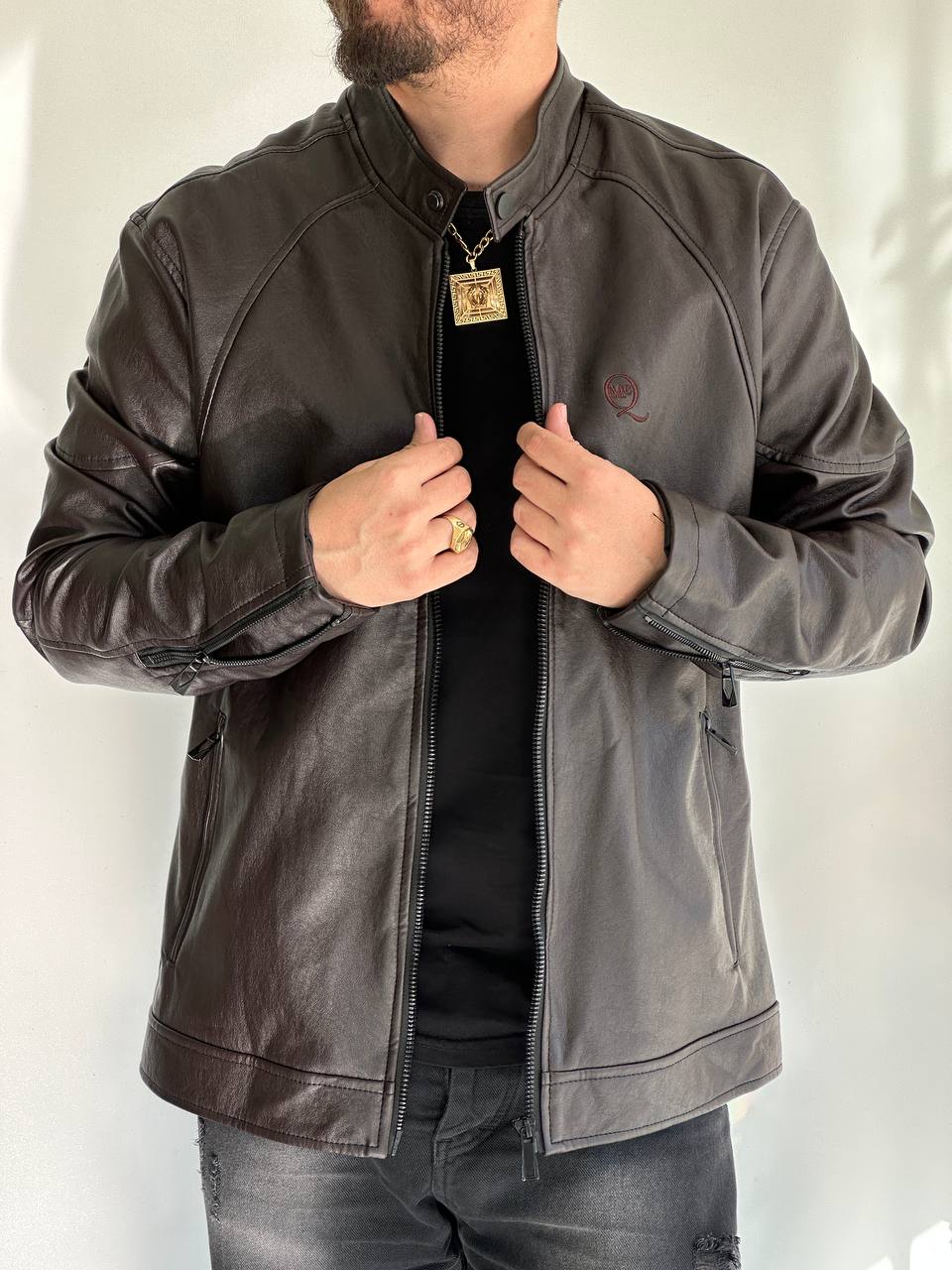 کت چرم خلبانی مردانه MC