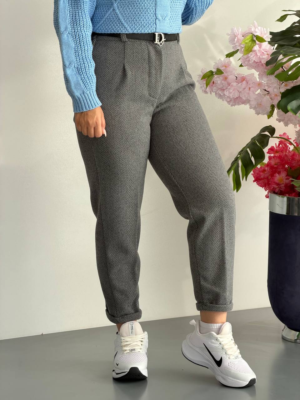 شلوار فوتر جناغی مام فیت